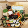 Pull-Down Upper Cabinet Organizer with Sliding Metal Basket
