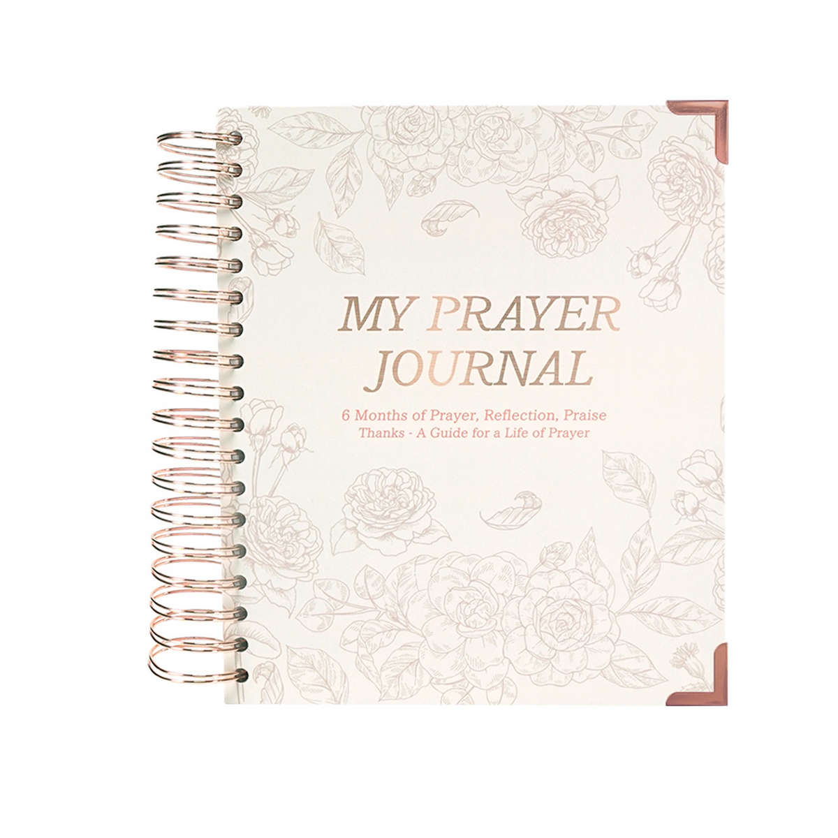 Prayer and Reflection Journal with Lined Pages, Floral Cover