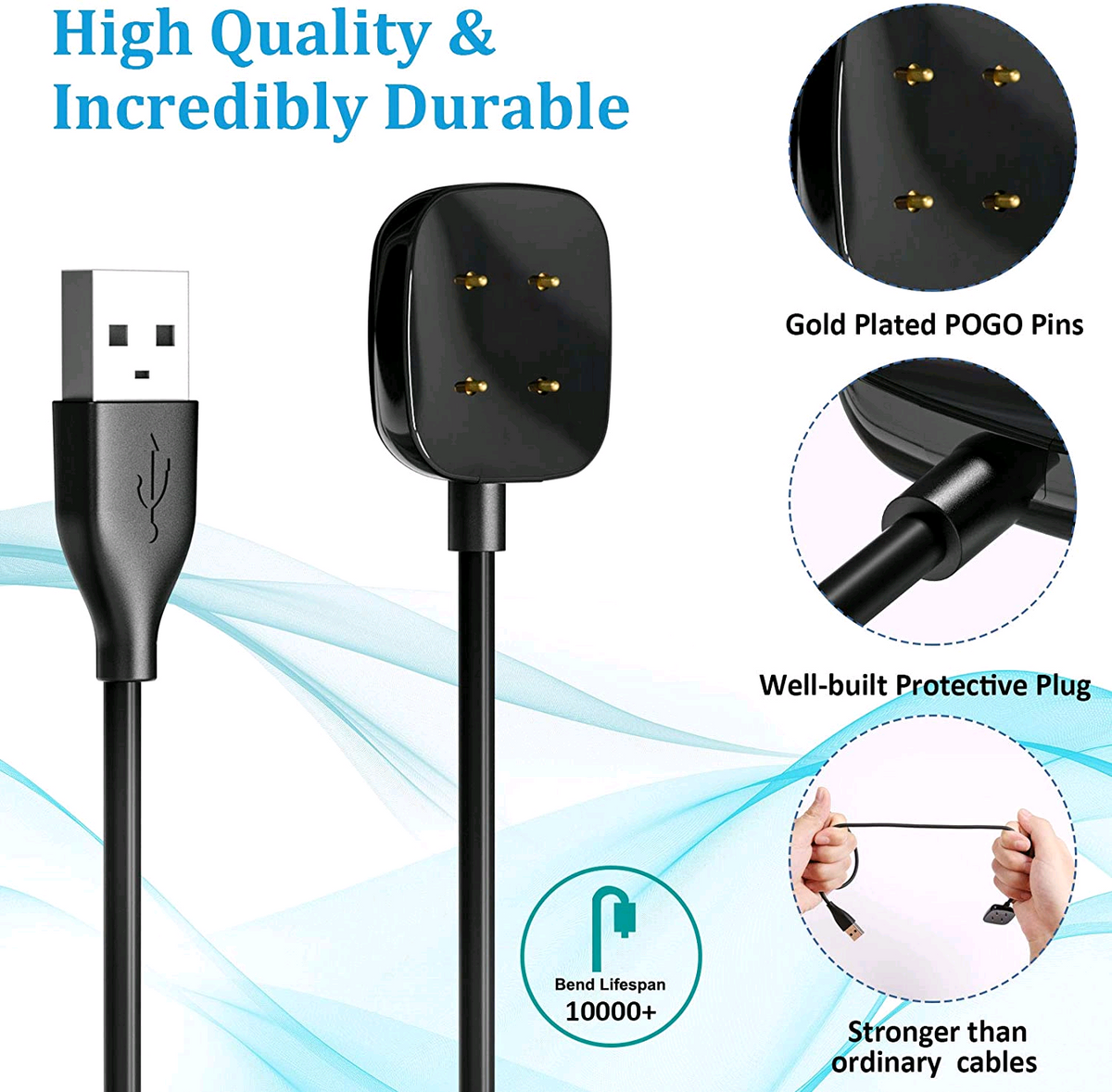 Wireless Watch Charging Cable Dock, TPE and TPU
