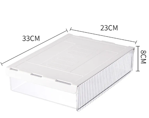 Multi-Compartment Desk Drawer Organizer, Clear or Black, 3 Sizes