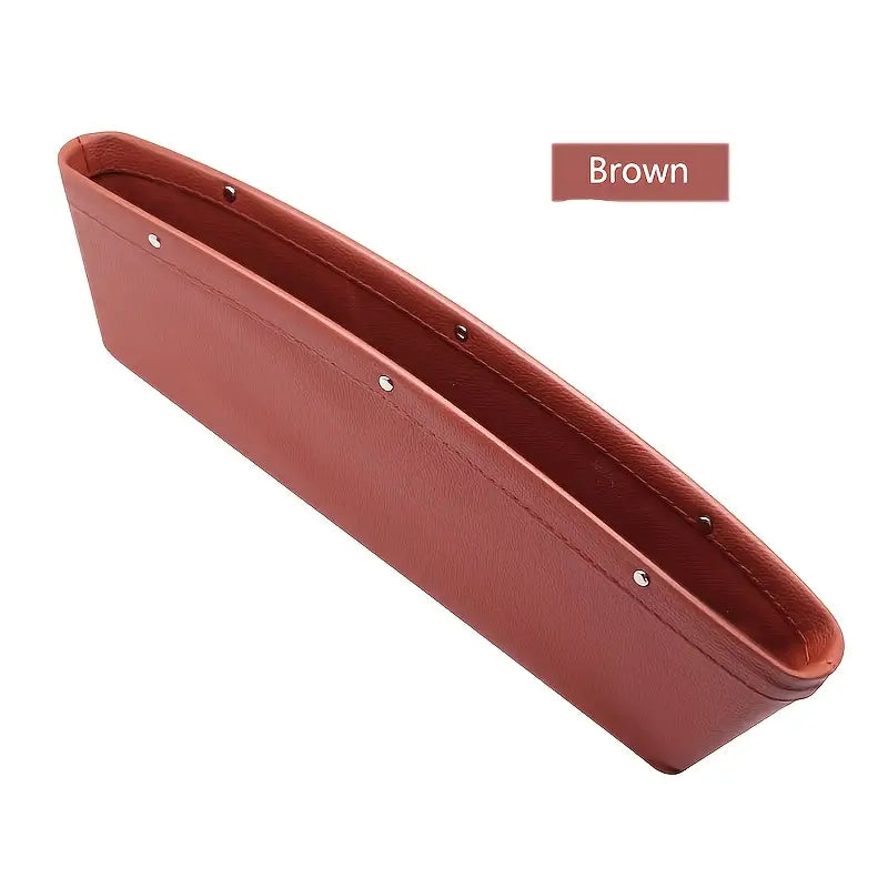 Waterproof Leather Car Seat Organizer with Adjustable Pockets