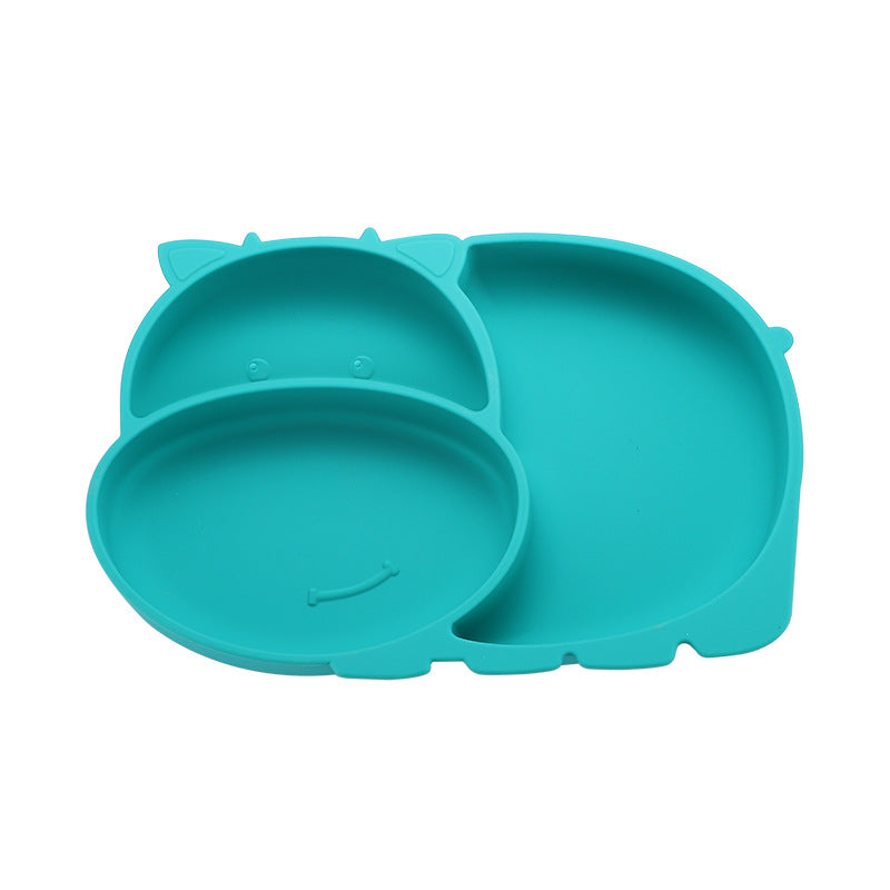 Divided Silicone Suction Plate for Baby Mealtimes, Multiple Options