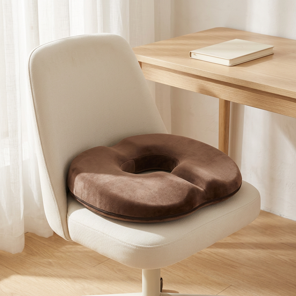 Memory Foam Seat Cushion with Washable Zip Cover, Men or Women