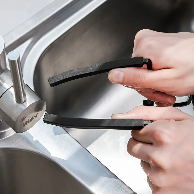 Space-Saving Kitchen Sponge Holder, Double-Layer No-Drill Rack