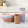 Bamboo Kids Bowls and Cups Set, 8 Pieces