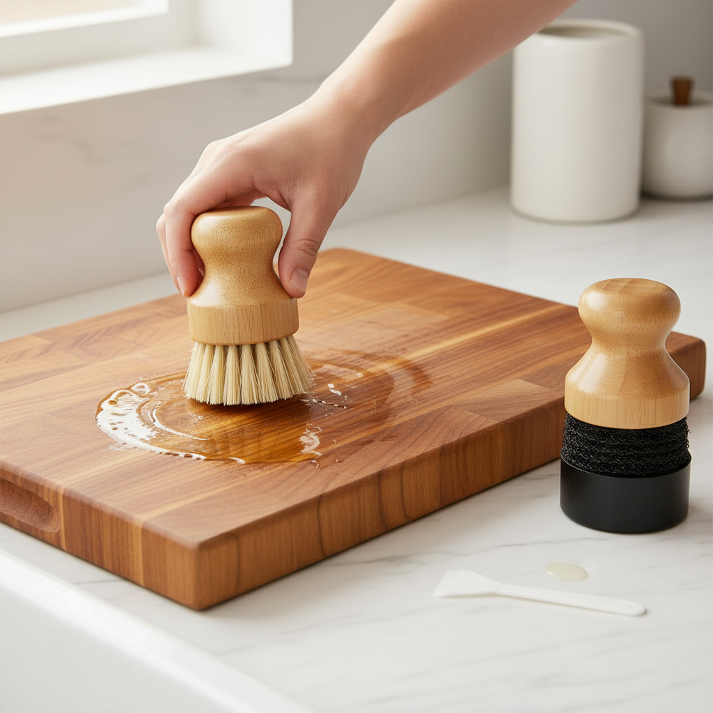 Bamboo Brushes Oiling Cutting Board