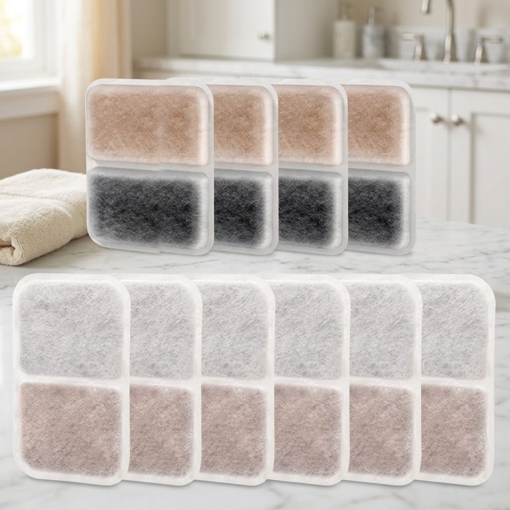 Dual-Action Replacement Filters for Self-Cleaning Litter Boxes, 12 Pack