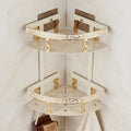 Aluminum Bathroom Wall Shelf with Towel Bar, White