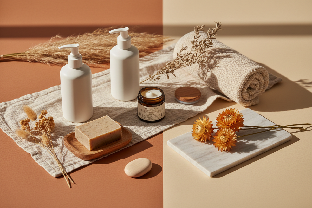 Beauty Wellness Flat Lay