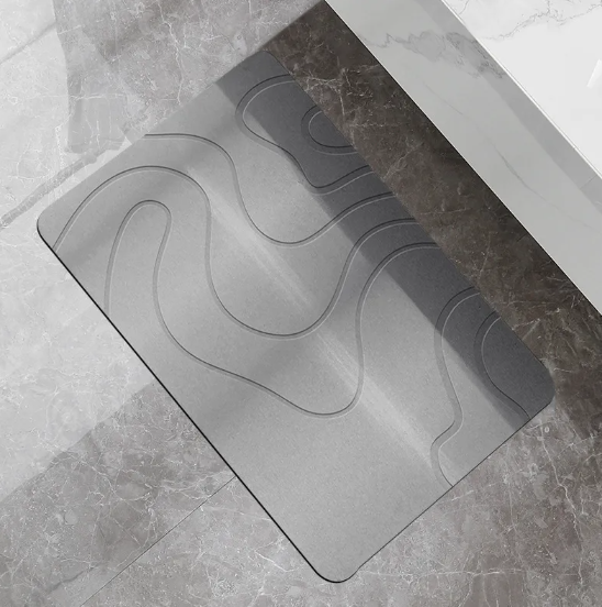 Diatomite Bath Mat, Quick-Drying, Multiple Sizes and Colors