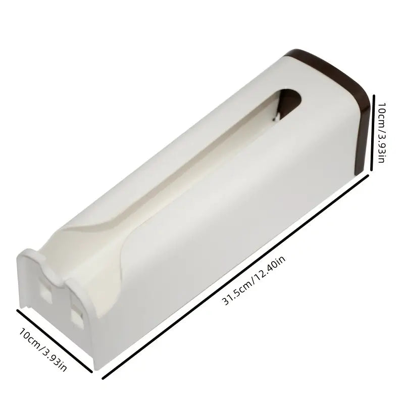 Wall-Mounted Trash Bag Dispenser Box, 12.4 in, Multi-Color