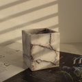 Lilac Natural Marble Toothbrush and Makeup Brush Holder