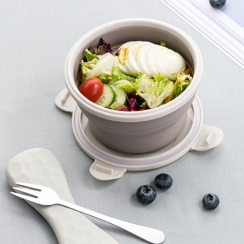 Space-Saving Silicone Food Container for Meal Prep, Collapsible