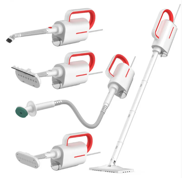 Handheld Steam Cleaner with 5 Brush Heads, 1600W, EU Plug