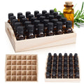 Wooden Essential Oil Storage Box with 30 Slots for 5–15 ml Bottles