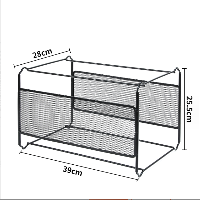 Metal Hanging File Rack with Iron Net, A4 and FC Size, S/L