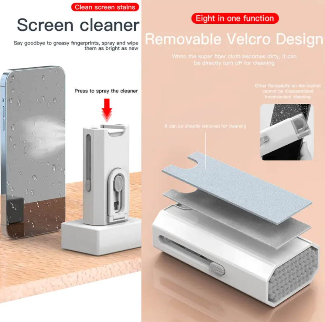 8-in-1 Electronics Cleaning Kit for Phones, Keyboards and Earbuds