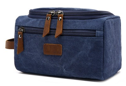 Washed Canvas Travel Storage Bag with Inner Pouch