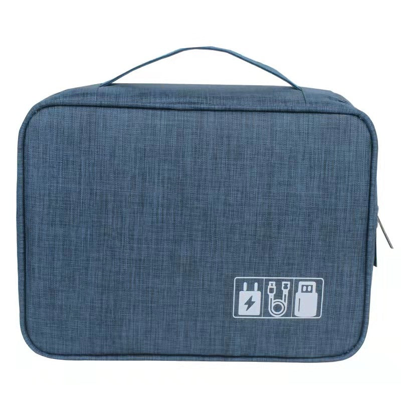 Waterproof Oxford Cable Organizer Bag, 24.5 x 18.5 cm