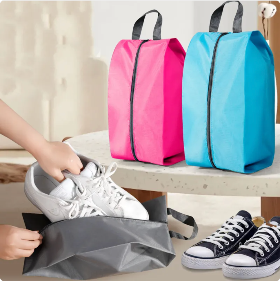 Dustproof Polyester Shoe Storage Bag for Travel, 3 Sizes