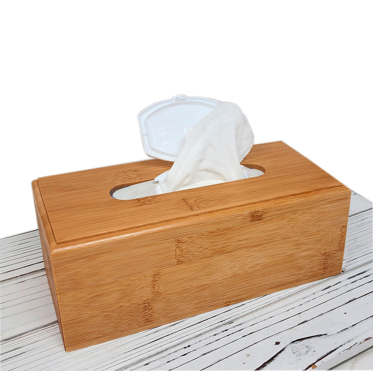 Bamboo Baby Wipes and Tissue Dispenser Box