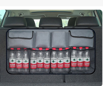 Oxford Cloth Car Storage Net Pocket with 3 Compartments