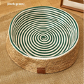 PE Rattan Cat Bed and Scratch Board with Rope Nest