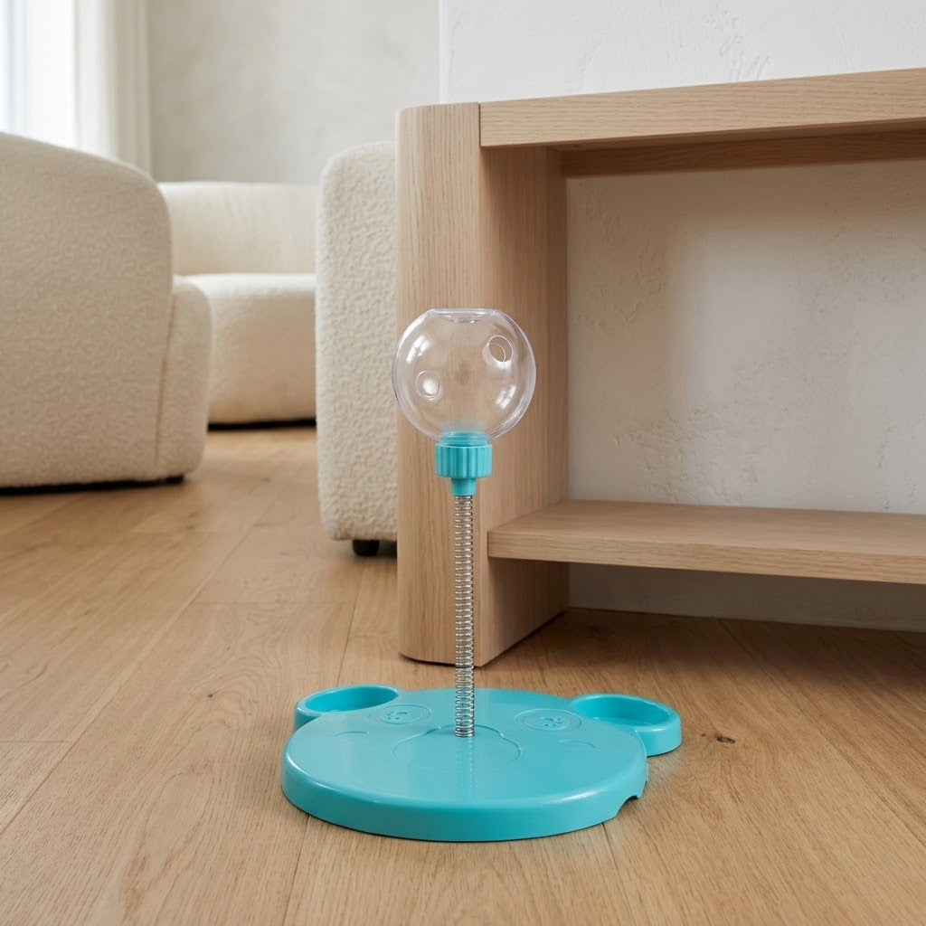 Interactive Pet Puzzle Feeder and Treat Dispenser Toy