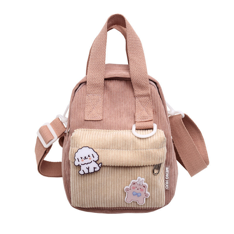 Striped Nylon Tote Backpack for Women, 6 Colors