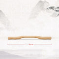 Solid Wood Massage Roller Stick with Wavy Handle, 36–52 cm