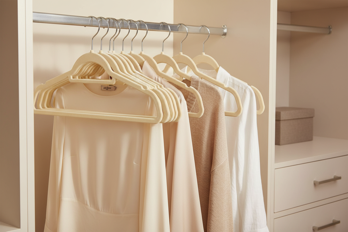 Cream Velvet Hangers – EVERVESTA Luxury