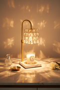 Crystal Tile Chandelier Candle Warmer Lamp – EVERVESTA Luxury