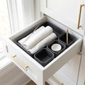 Interlocking Drawer Organizer Bins, 8-Piece Set, Carbon