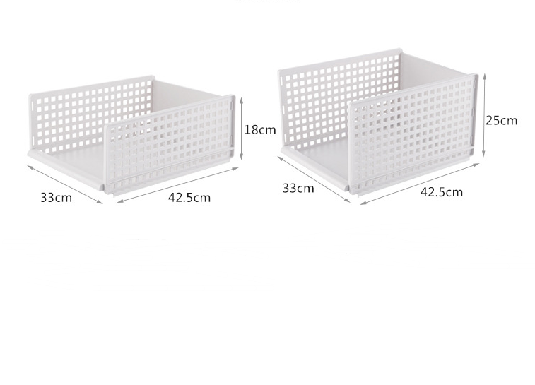 Stackable Drawer-Style PP Storage Box for Clothes and Linens