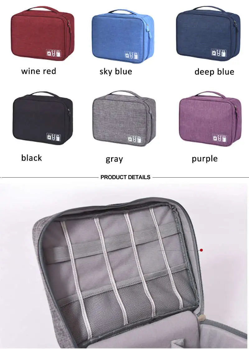 Waterproof Tablet and Tech Accessory Travel Organizer