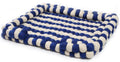 Handmade Wool Felt Ball Pet Bed for Cats and Small Dogs, Navy