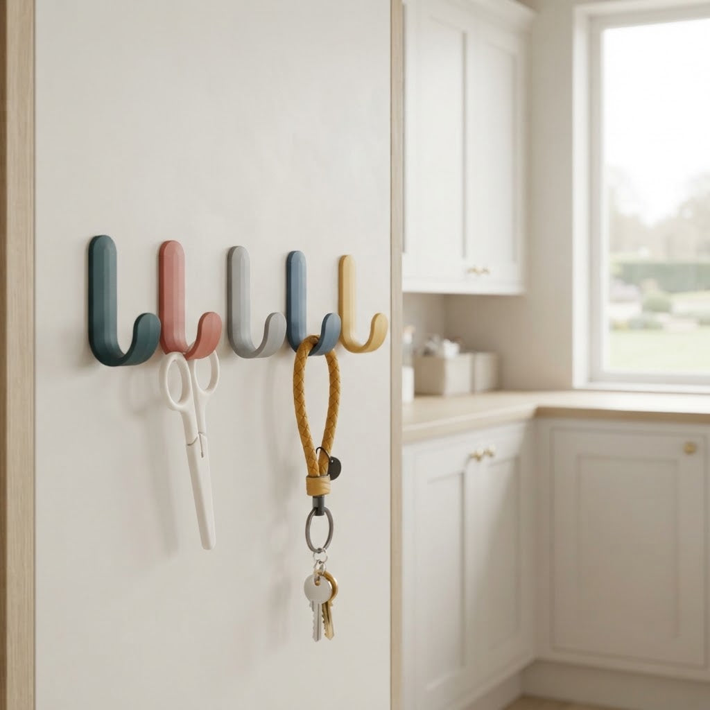 Self-Adhesive Towel Hook for Wall or Door, No Drilling