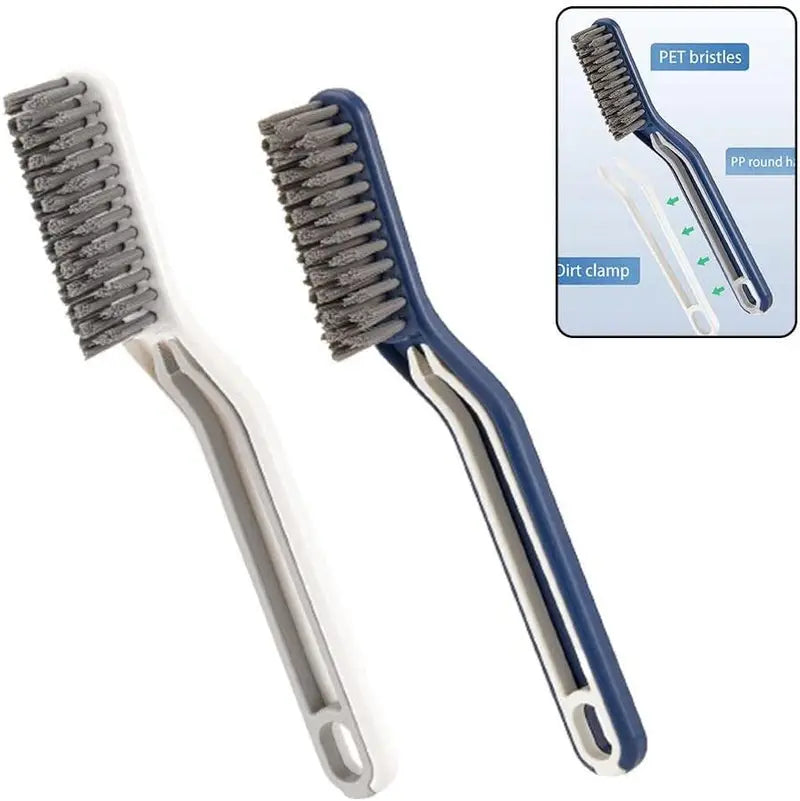 Angled Floor Gap and Window Track Cleaning Brushes, Set of 2