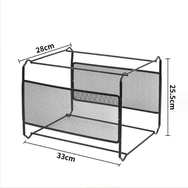 Metal Hanging File Rack with Iron Net, A4 and FC Size, S/L
