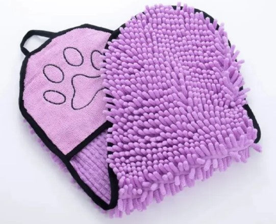 Soft Absorbent Pet Cleaning Washcloth for Paws and Fur