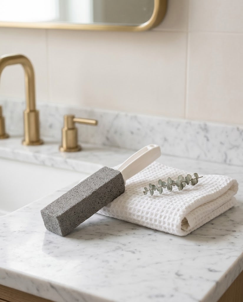 Pumice Toilet Cleaning Stone with Curved Handle