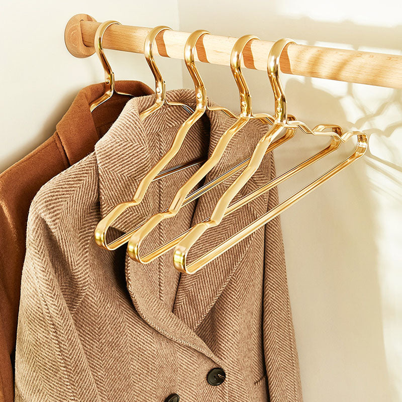 Non-Slip Aluminum Clothes Hangers, 5 or 10 Pack