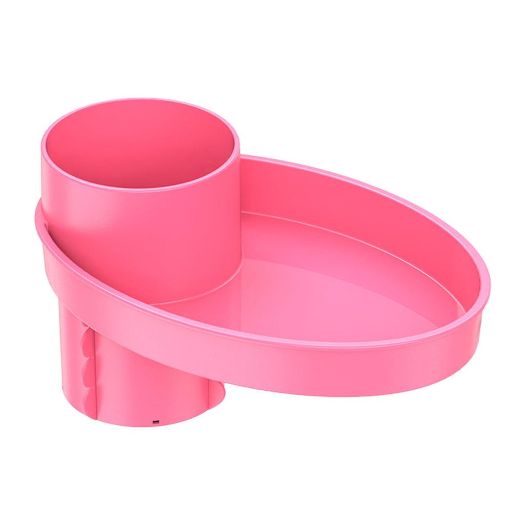 Portable Car Seat Cup Holder and Snack Plate, Pink