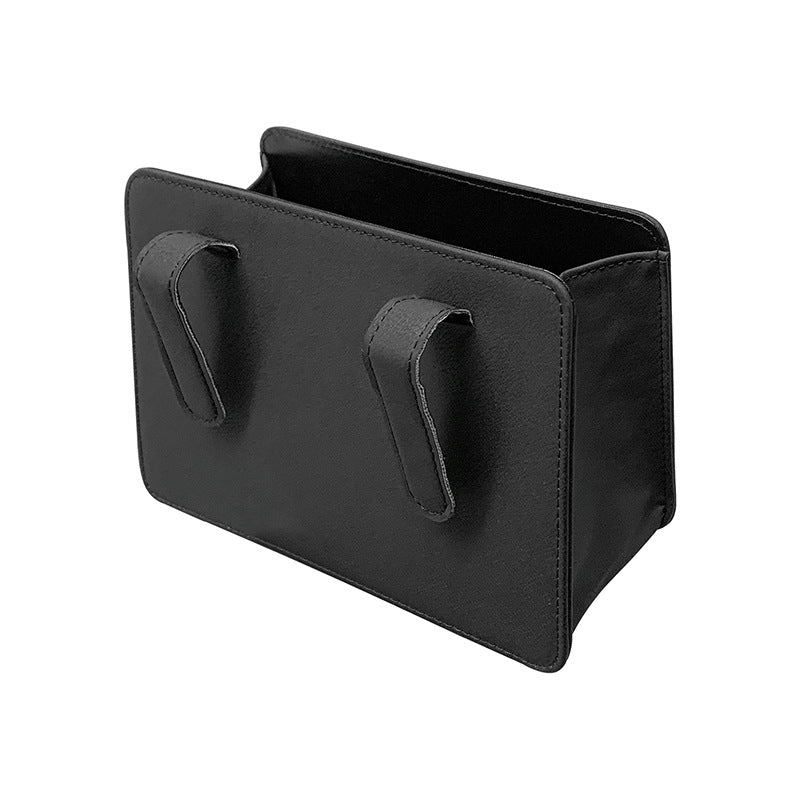 Leather Car Trash Can and Storage Box