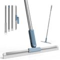 Silicone Squeegee Broom with 360° Head and Adjustable Pole