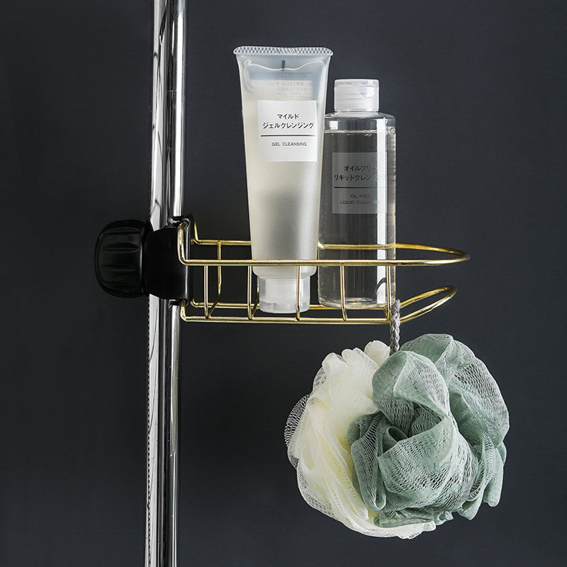 Sink Organizer Basket with Drain Tray, White, Black or Gold