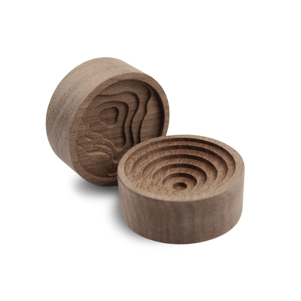 Wooden Essential Oil Diffusers, Round, 2-Pack