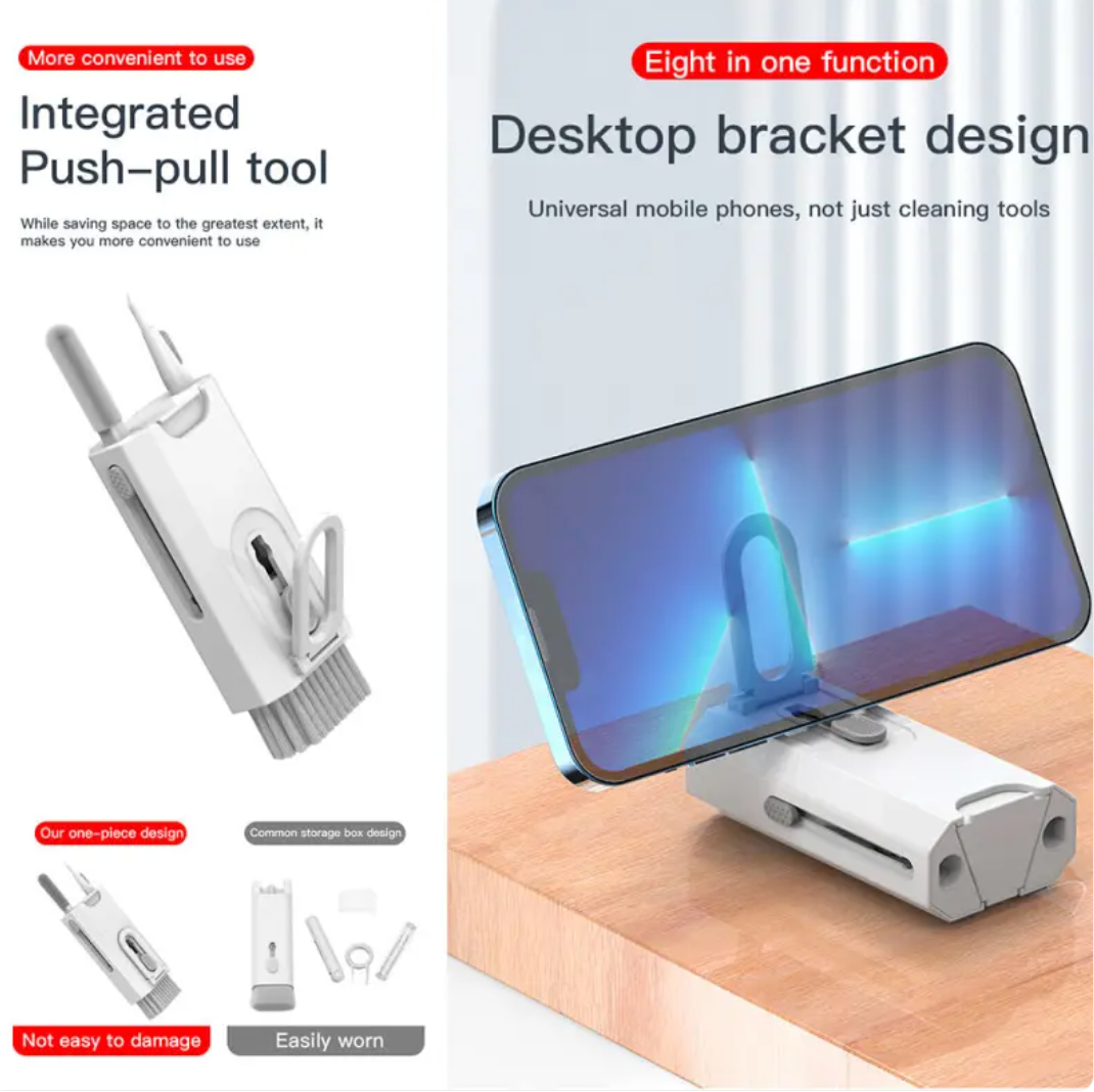 8-in-1 Electronics Cleaning Kit for Phones, Keyboards and Earbuds