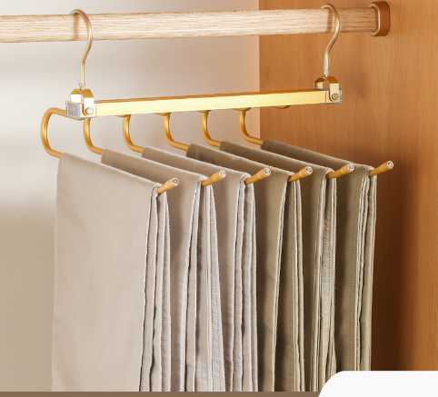 Minimalist Space Aluminum Pants Hanger, Gold or Black