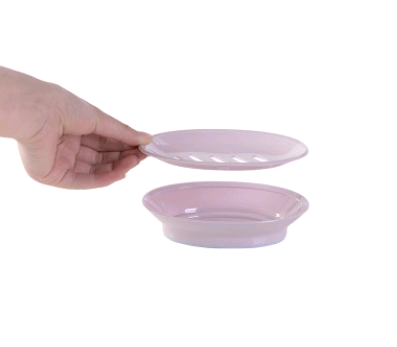 Draining Soap Dish, 15.5 x 11.5 cm, Blue, Green, Pink or Khaki
